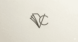 Vellum and Code monogram badge